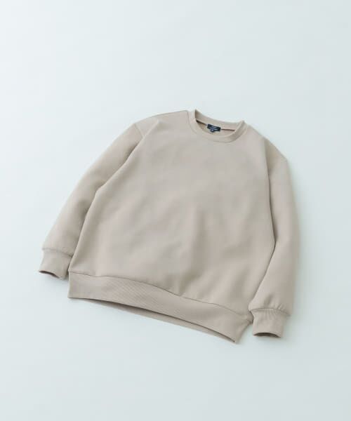 ＊＊URBAN RESEARCH ITEMS / アーバンリサーチ アイテムズ スウェット | ストレッチダンボール クルーネックプルオーバー（L.BEIGE）