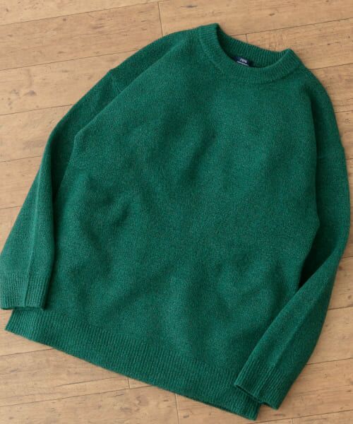 ＊＊URBAN RESEARCH ITEMS / アーバンリサーチ アイテムズ ニット・セーター | クルーネック メランジニット プルオーバー（KHK）