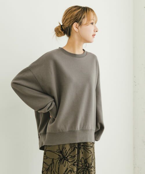 ＊＊URBAN RESEARCH ITEMS / アーバンリサーチ アイテムズ スウェット | エアリータッチクルーネックスウェット（CHA）
