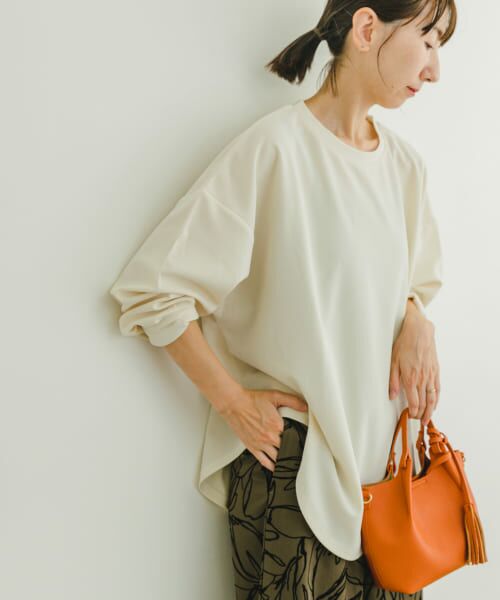 ＊＊URBAN RESEARCH ITEMS / アーバンリサーチ アイテムズ Tシャツ | カットジョーゼットロングTシャツ（OFF）