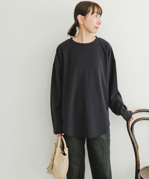 ＊＊URBAN RESEARCH ITEMS / アーバンリサーチ アイテムズ Tシャツ | カットジョーゼットロングTシャツ（CHA）
