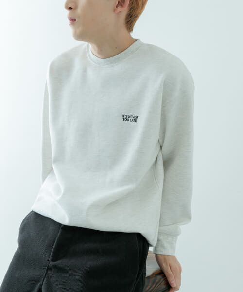 ＊＊URBAN RESEARCH ITEMS / アーバンリサーチ アイテムズ スウェット | 1pointロゴ刺繍 クルーネックスウェット（OML）