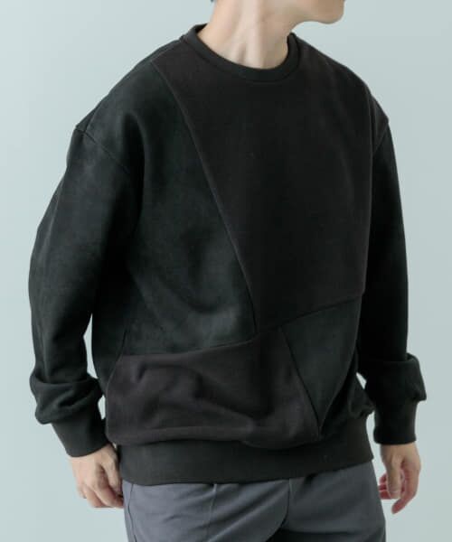 ＊＊URBAN RESEARCH ITEMS / アーバンリサーチ アイテムズ スウェット | 裏フリース F.S. クレイジープルオーバー（BLK）