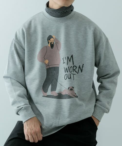 ＊＊URBAN RESEARCH ITEMS / アーバンリサーチ アイテムズ スウェット | クルーネックスエット sampo（GRY）