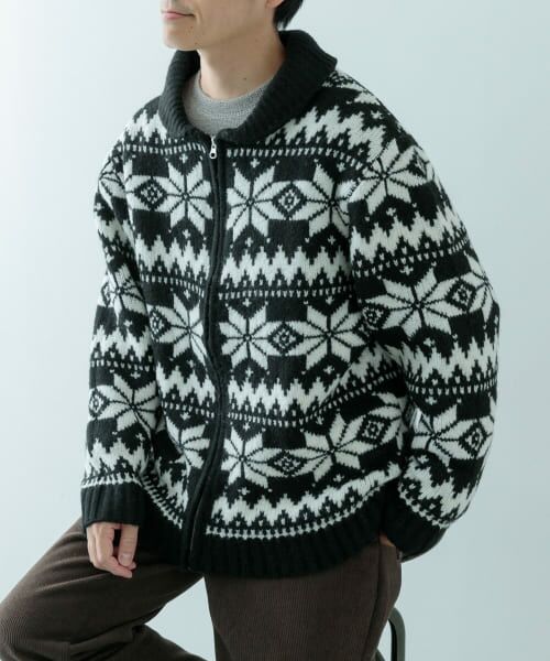 新品 24SS KNIT JACKET ニットジャケット Chunky Zip-Up Knit Jacket