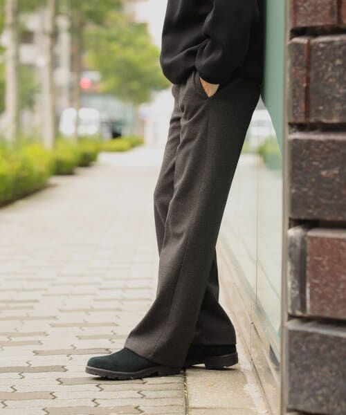 ＊＊URBAN RESEARCH ITEMS / アーバンリサーチ アイテムズ その他パンツ | 静電気防止 ウールタッチTR スラックス（BLK）