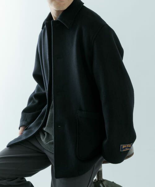 セール】 ウール混 メルトン ショートコート （その他アウター