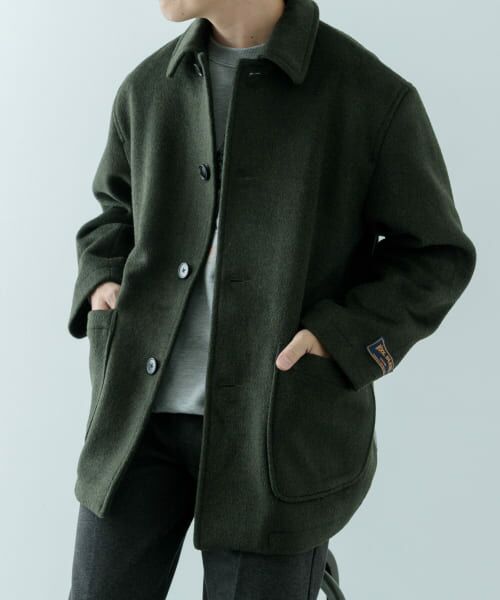 セール】 ウール混 メルトン ショートコート （その他アウター