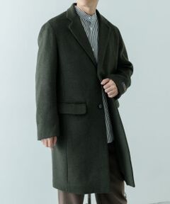 ウール混 メルトン チェスターコート