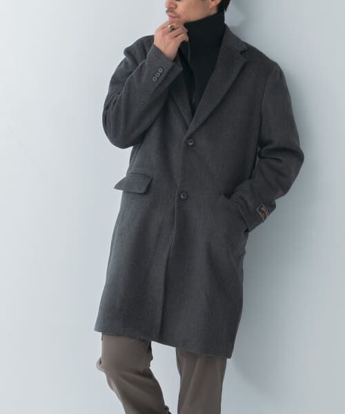 UNDERCOVER ウールチェスターコート　NO (B)ORDERS期 BL】ウールチェスターコート/ネイビー×ソリッド/NEW ZEALAND