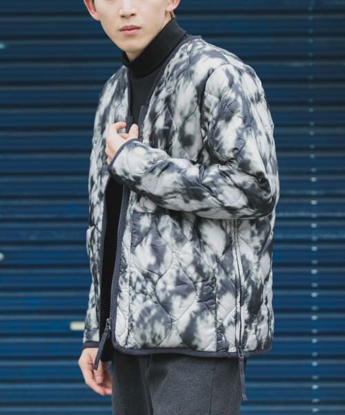 TAION MILITARY Wzip V-NECK DOWN JACKET （ダウンジャケット