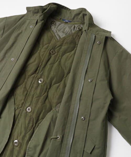 アーバンリサーチドアーズ　3Way　M　ノーカラー　モッズコート　カーキー URBAN RESEARCH DOORS（アーバンリサーチドアーズ）の「3WAYノー