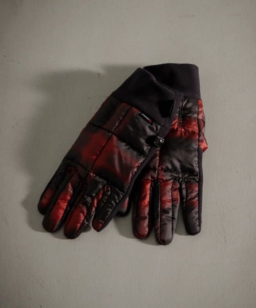 ＊＊URBAN RESEARCH ITEMS / アーバンリサーチ アイテムズ 手袋 | TAION　LightDown×PolarTec Grove（RED CHECK）