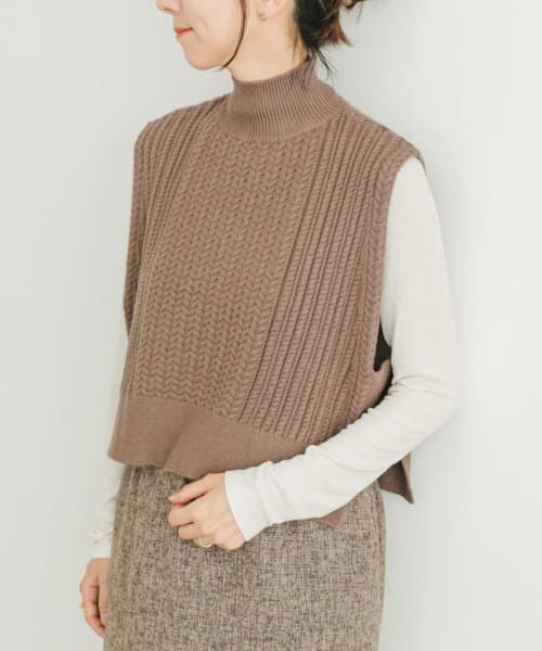 ケーブルニットベスト （ニット・セーター）｜＊＊URBAN RESEARCH