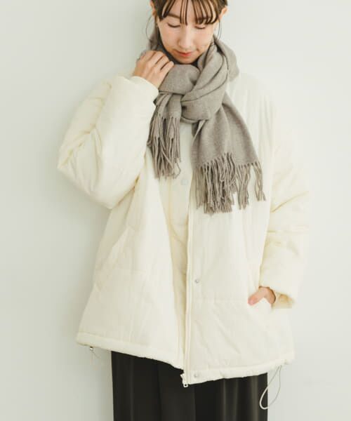 ＊＊URBAN RESEARCH ITEMS / アーバンリサーチ アイテムズ ダウンジャケット・ベスト | 中綿キルトオーバージャケット（ECRU）