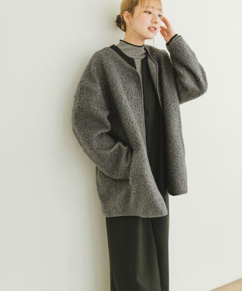 セール】 ボアジャケット （ノーカラージャケット）｜＊＊URBAN