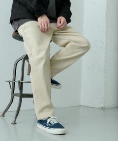 裏フリース リラックスチノパンツ