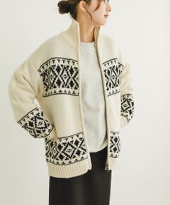 カウチンニットカーディガン