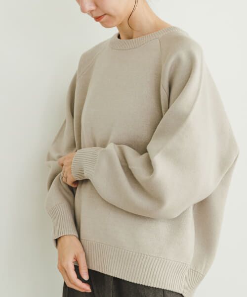 ＊＊URBAN RESEARCH ITEMS / アーバンリサーチ アイテムズ ニット・セーター | スウェットライクニットプルオーバー（OFF）