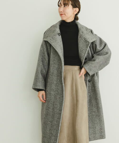 セール】 ヘリンボーンスタンドコート （その他アウター）｜＊＊URBAN