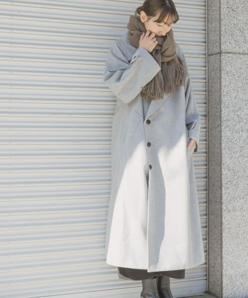 ＊＊URBAN RESEARCH ITEMS / アーバンリサーチ アイテムズ その他アウター | ウールミックスビッグコート（GRY）