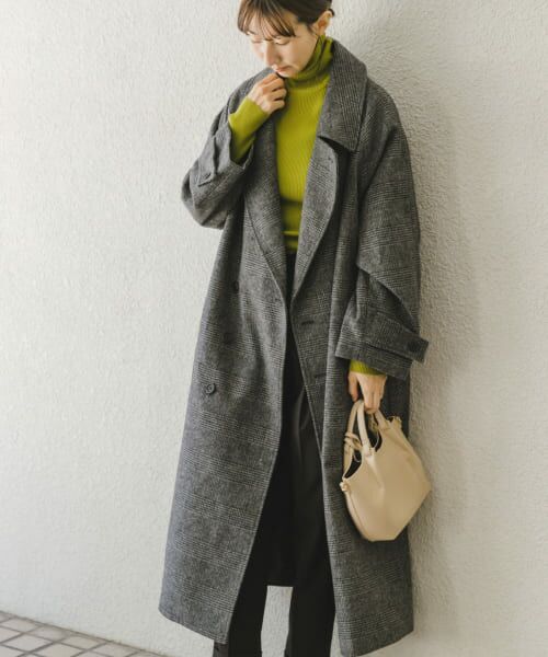 ＊＊URBAN RESEARCH ITEMS / アーバンリサーチ アイテムズ その他アウター | ウールミックスビッグコート（CHK）