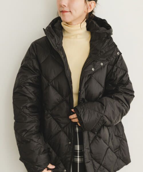 ＊＊URBAN RESEARCH ITEMS / アーバンリサーチ アイテムズ ダウンジャケット・ベスト | TAION　HOOD DOWN JACKET（BLK）