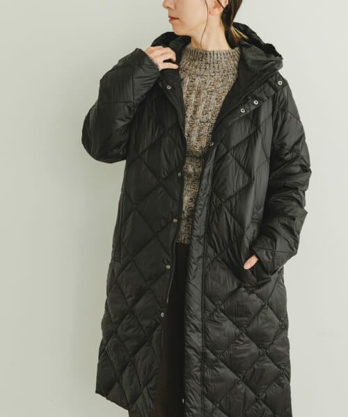 ＊＊URBAN RESEARCH ITEMS / アーバンリサーチ アイテムズ ダウンジャケット・ベスト | TAION　HOOD LONG DOWN JACKET（BLK）