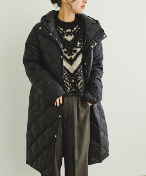 ＊＊URBAN RESEARCH ITEMS / アーバンリサーチ アイテムズ ダウンジャケット・ベスト | TAION　HOOD LONG DOWN JACKET（D.NVY）