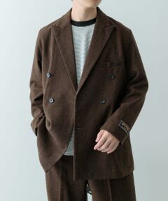 『セットアップ対応』ウール混 ダブルブレスト ジャケット