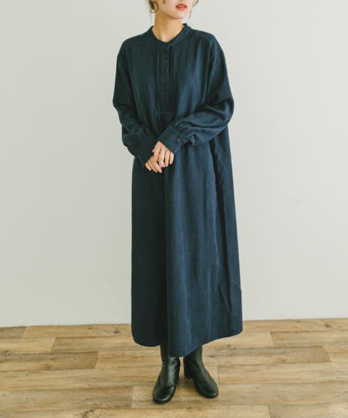 （新品タグ付き）ワンピース／アーバンリサーチ ピケバンドカラーシャツワンピース （ワンピース）｜＊＊URBAN