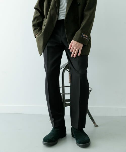 ＊＊URBAN RESEARCH ITEMS / アーバンリサーチ アイテムズ その他パンツ | ストレッチ×ウォッシャブル裏キモウスラックス（BLK）