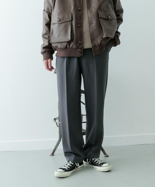 ＊＊URBAN RESEARCH ITEMS / アーバンリサーチ アイテムズ その他パンツ | ストレッチ×ウォッシャブル裏キモウスラックス（GRY）