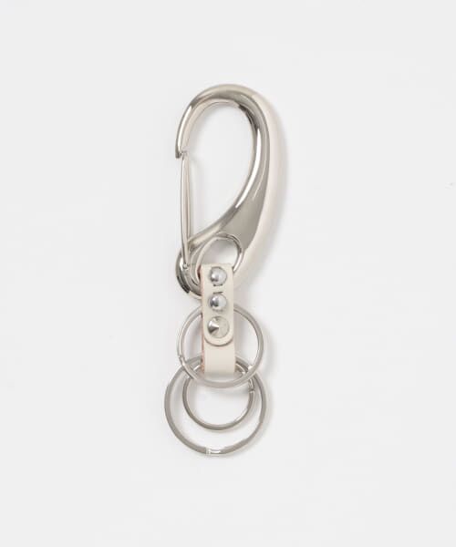 ＊＊URBAN RESEARCH ITEMS / アーバンリサーチ アイテムズ キーホルダー・ストラップ | Carabiner Studs KeyHolder（WHT）