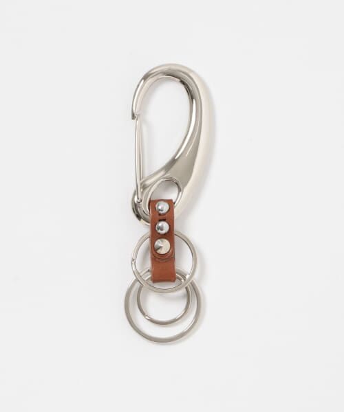 ＊＊URBAN RESEARCH ITEMS / アーバンリサーチ アイテムズ キーホルダー・ストラップ | Carabiner Studs KeyHolder（BRN）