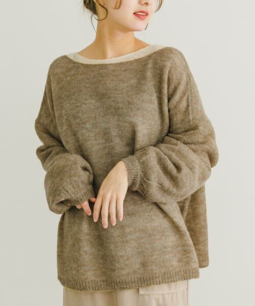 セール】 モヘアタッチシアーニットプルオーバー （ニット
