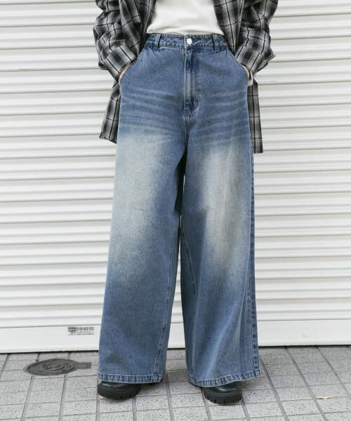 ＊＊URBAN RESEARCH ITEMS / アーバンリサーチ アイテムズ デニムパンツ | ワイドデニム（U.BLU）