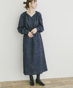 ジャガードロングスリーブワンピース
