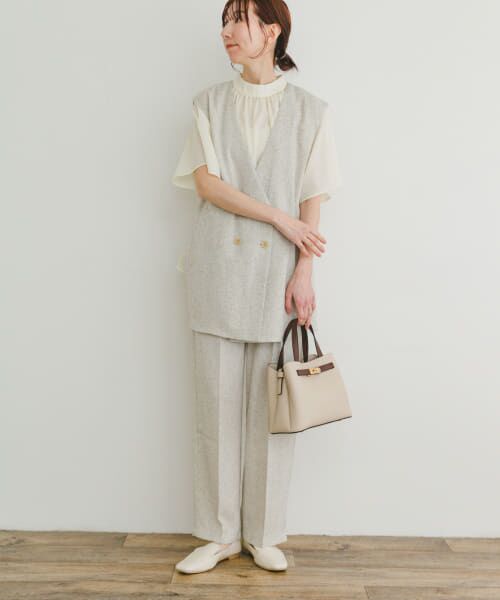 ＊＊URBAN RESEARCH ITEMS / アーバンリサーチ アイテムズ セットアップ | ツイードジレ×パンツセット（BEG）