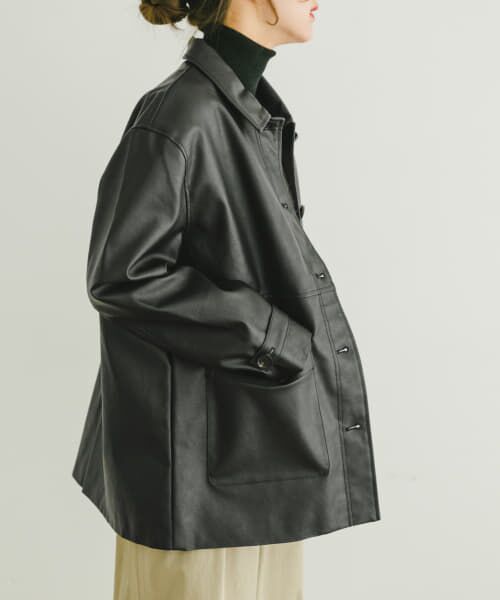 ＊＊URBAN RESEARCH ITEMS / アーバンリサーチ アイテムズ その他アウター | カバーオールジャケット（BLK）