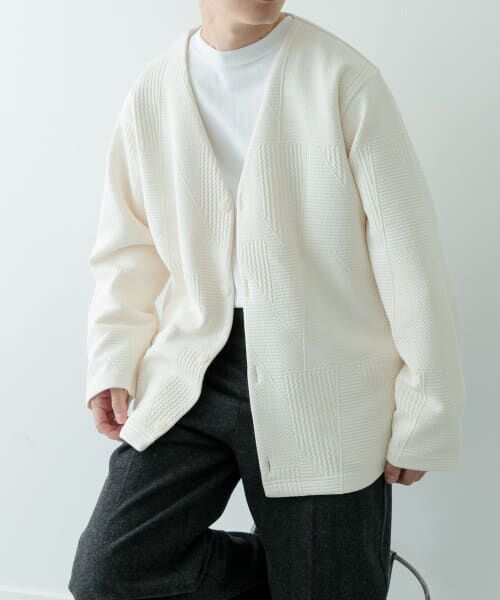 ＊＊URBAN RESEARCH ITEMS / アーバンリサーチ アイテムズ カーディガン・ボレロ | ジオメジャカード カットソーカーディガン（OFF）