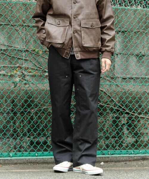 ＊＊URBAN RESEARCH ITEMS / アーバンリサーチ アイテムズ その他パンツ | ダブルニー コットンワークパンツ（BLK）