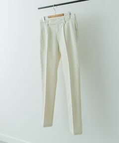 1-tuck テーパード デニムスラックス