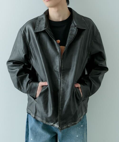 ＊＊URBAN RESEARCH ITEMS / アーバンリサーチ アイテムズ その他アウター | F.L. ZIP UP フライトジャケット（FADED BLK）
