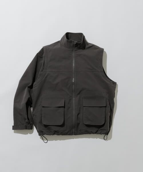 ＊＊URBAN RESEARCH ITEMS / アーバンリサーチ アイテムズ ブルゾン | 『セットアップ対応』ドライウェザー 2WAYハイネックブルゾン（CHA）