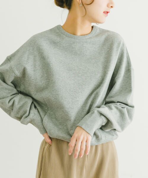 ＊＊URBAN RESEARCH ITEMS / アーバンリサーチ アイテムズ スウェット | クルーネックドルマンスウェット（杢GRY）