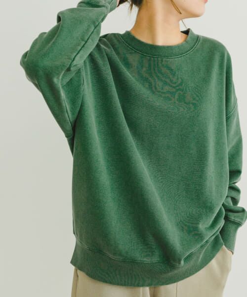 ＊＊URBAN RESEARCH ITEMS / アーバンリサーチ アイテムズ スウェット | ピグメントスウェット（GRN）