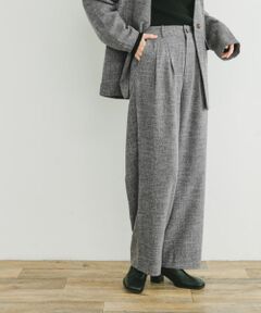 ツイードライクワイドパンツ