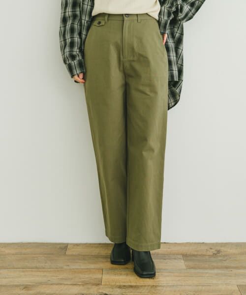 ＊＊URBAN RESEARCH ITEMS / アーバンリサーチ アイテムズ その他パンツ | ベーシックコットンパンツ（KHK）