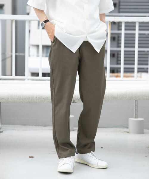 ＊＊URBAN RESEARCH ITEMS / アーバンリサーチ アイテムズ その他パンツ | 『セットアップ対応』マシンウォッシャブルピケテーパードパンツ（KHK）